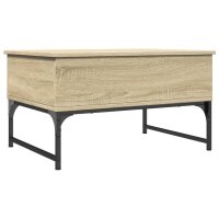 vidaXL Couchtisch Sonoma-Eiche 70x50x40 cm Holzwerkstoff und Metall