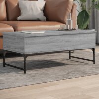 vidaXL Couchtisch Grau Sonoma 100x50x40 cm Holzwerkstoff und Metall