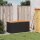 vidaXL Gartentruhe Schwarz 110x50x54 cm Poly Rattan Akazienholz