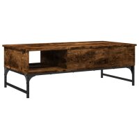 vidaXL Couchtisch R&auml;uchereiche 100x50x35 cm Holzwerkstoff und Metall