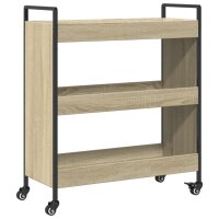 vidaXL K&uuml;chenwagen Sonoma-Eiche 70x30x82 cm Holzwerkstoff