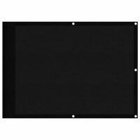 vidaXL Balkon-Sichtschutz Schwarz 75x700 cm 100 % Polyester-Oxford