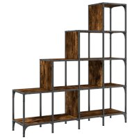 vidaXL B&uuml;cherregal R&auml;uchereiche 122x30x132 cm Holzwerkstoff und Metall