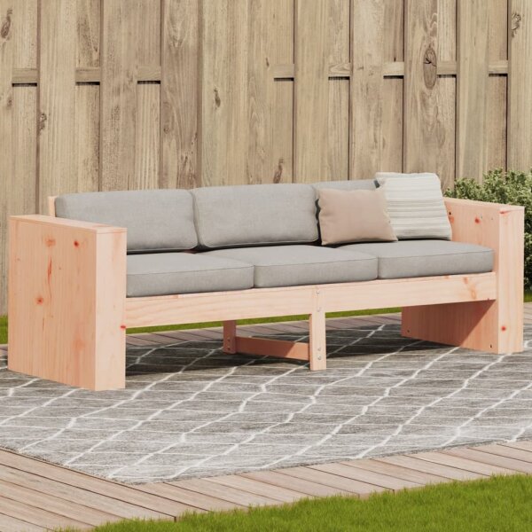 vidaXL Gartensofa 3-Sitzer 189x60x62 cm Massivholz Douglasie