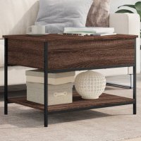 vidaXL Couchtisch Braun Eichen-Optik 70x50x50 cm...