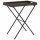 vidaXL Tabletttisch Klappbar Braun 65x40x75 cm Poly Rattan