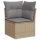 vidaXL 4-tlg. Garten-Sofagarnitur mit Kissen Beige Poly Rattan