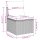 vidaXL 4-tlg. Garten-Sofagarnitur mit Kissen Beige Poly Rattan