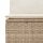 vidaXL 6-tlg. Garten-Sofagarnitur mit Kissen Beige Poly Rattan