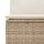 vidaXL 12-tlg. Garten-Sofagarnitur mit Kissen Beige Poly Rattan