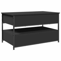 vidaXL Couchtisch Schwarz 85x50x50 cm Holzwerkstoff und Metall