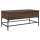 vidaXL Couchtisch Braun Eichen-Optik 100x50x45 cm Holzwerkstoff Metall