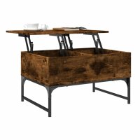 vidaXL Couchtisch R&auml;uchereiche 70x50x40 cm Holzwerkstoff und Metall