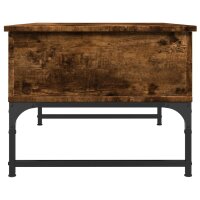 vidaXL Couchtisch R&auml;uchereiche 70x50x40 cm Holzwerkstoff und Metall