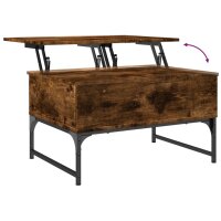 vidaXL Couchtisch R&auml;uchereiche 70x50x40 cm Holzwerkstoff und Metall