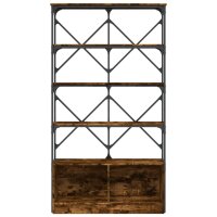 vidaXL B&uuml;cherregal R&auml;uchereiche 100x26x180 cm Holzwerkstoff und Metall