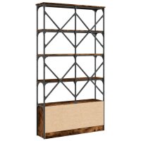 vidaXL B&uuml;cherregal R&auml;uchereiche 100x26x180 cm Holzwerkstoff und Metall