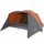 vidaXL Campingzelt 6 Personen Grau &amp; Orange 412x370x190 cm 190T Taft