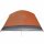 vidaXL Campingzelt 6 Personen Grau &amp; Orange 412x370x190 cm 190T Taft