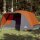 vidaXL Campingzelt 6 Personen Grau &amp; Orange 412x370x190 cm 190T Taft