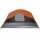 vidaXL Campingzelt 6 Personen Grau &amp; Orange 412x370x190 cm 190T Taft