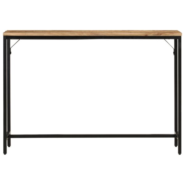 vidaXL Konsolentisch 110x30x75 cm Raues Massivholz Mango und Eisen