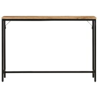 vidaXL Konsolentisch 110x30x75 cm Raues Massivholz Mango und Eisen