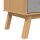 vidaXL Highboard OLDEN Grau und Braun 85x43x125 cm Massivholz Kiefer