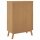 vidaXL Highboard OLDEN Grau und Braun 85x43x125 cm Massivholz Kiefer