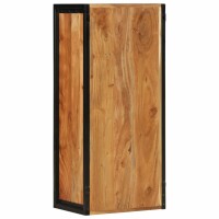 vidaXL Bad-Wandschrank 40x30x90 cm Massivholz Akazie und Eisen