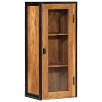 vidaXL Bad-Wandschrank 40x30x90 cm Massivholz Akazie und Eisen