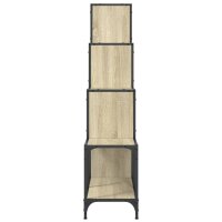 vidaXL B&uuml;cherregal Sonoma-Eiche 122x30x132 cm Holzwerkstoff und Metall