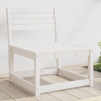 vidaXL Gartensofa Wei&szlig; Massivholz Kiefer