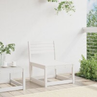 vidaXL Gartensofa Wei&szlig; Massivholz Kiefer