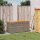 vidaXL Gartentruhe Grau 110x50x54 cm Poly Rattan Akazienholz