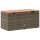 vidaXL Gartentruhe Grau 110x50x54 cm Poly Rattan Akazienholz