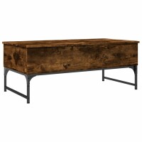 vidaXL Couchtisch R&auml;uchereiche 100x50x40 cm Holzwerkstoff und Metall