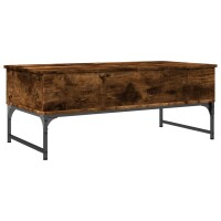 vidaXL Couchtisch R&auml;uchereiche 100x50x40 cm Holzwerkstoff und Metall