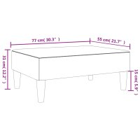 vidaXL Fu&szlig;hocker Grau 77x55x31 cm Kunstleder