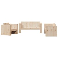 vidaXL 2-tlg. Garten-Lounge-Set Massivholz Kiefer