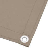 vidaXL Balkon-Sichtschutz Taupe 120x800 cm 100 % Polyester-Oxford