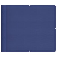 vidaXL Balkon-Sichtschutz Blau 90x700 cm 100 % Polyester-Oxford