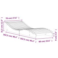 vidaXL Sonnenliege 205x70x31,5 cm Massivholz Douglasie