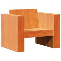 vidaXL 2-tlg. Garten-Lounge-Set Wachsbraun Massivholz Kiefer