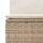 vidaXL 4-tlg. Garten-Sofagarnitur mit Kissen Beige Poly Rattan