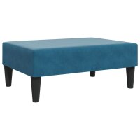 vidaXL Fu&szlig;hocker Blau 77x55x31 cm Samt