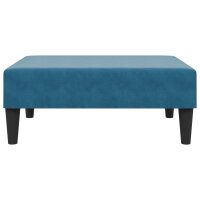 vidaXL Fu&szlig;hocker Blau 77x55x31 cm Samt