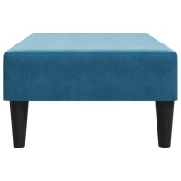 vidaXL Fu&szlig;hocker Blau 77x55x31 cm Samt