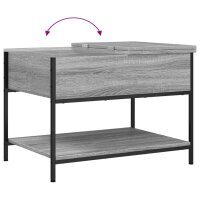 vidaXL Couchtisch Grau Sonoma 70x50x50 cm Holzwerkstoff und Metall