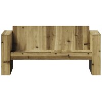 vidaXL Gartensofa 2-Sitzer 134x60x62 cm Kiefernholz Impr&auml;gniert